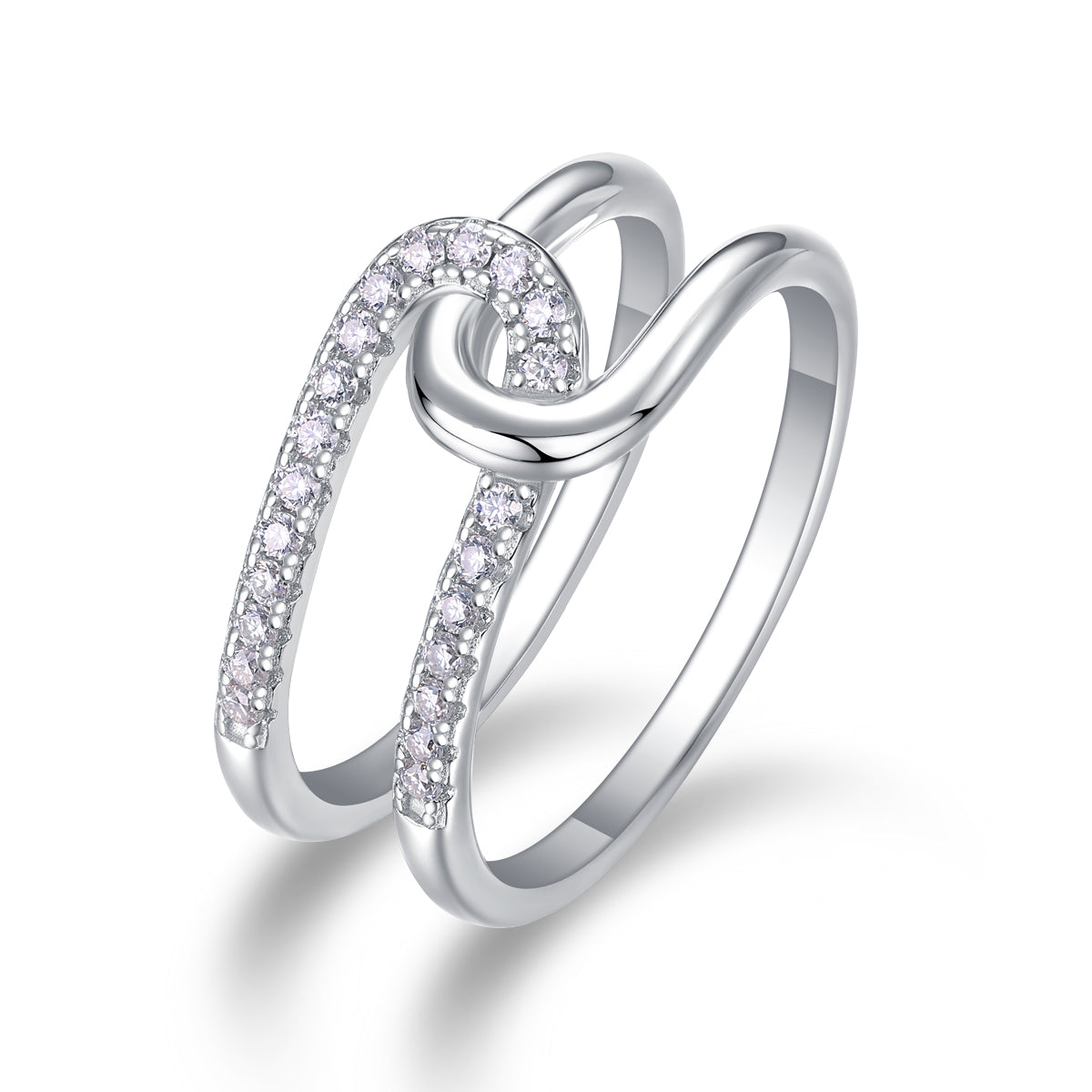 Carissie Classic Twist Knot Cluster Statement Ring