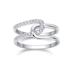 Carissie Classic Twist Knot Cluster Statement Ring