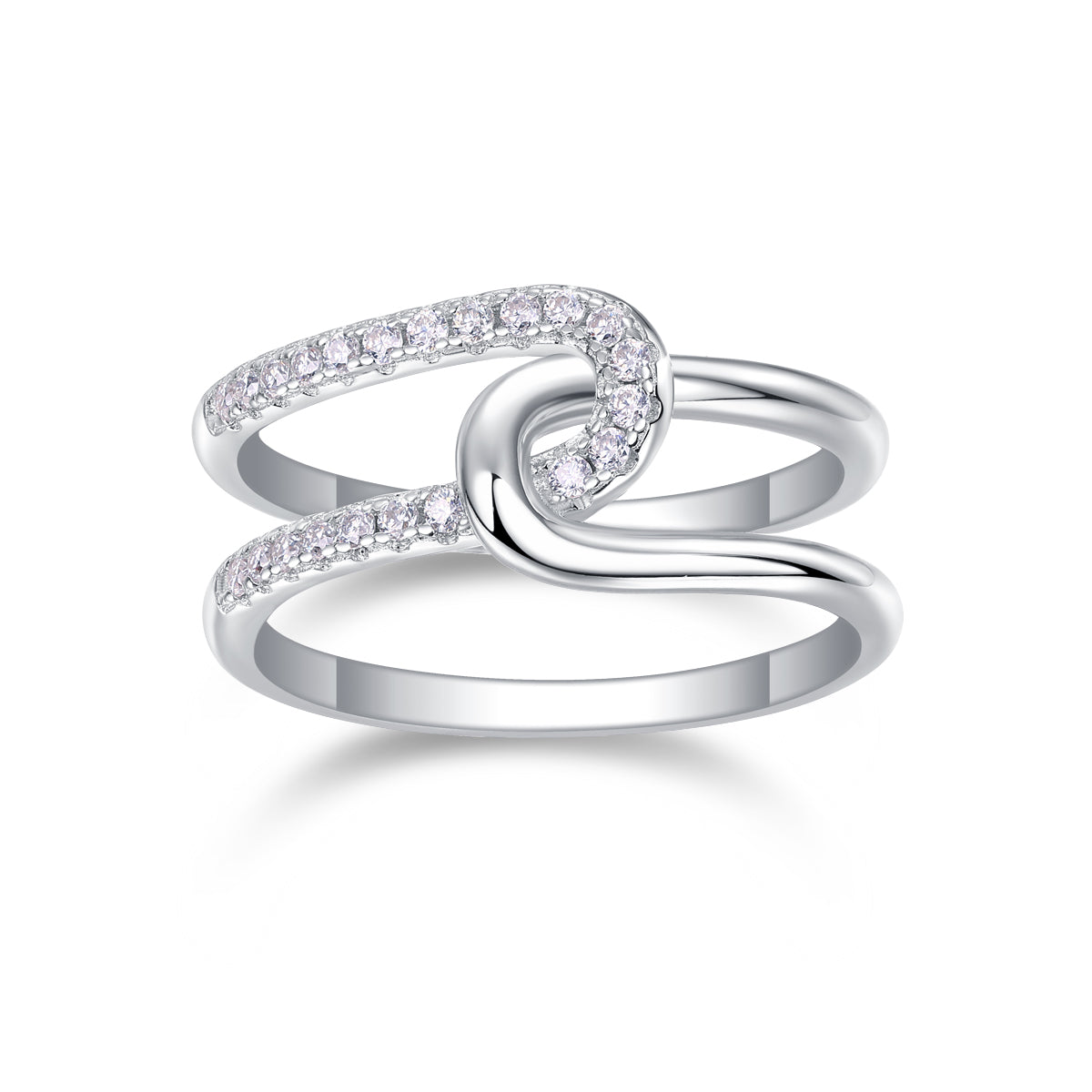 Carissie Classic Twist Knot Cluster Statement Ring