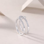 Carissie Classic Twist Knot Cluster Statement Ring