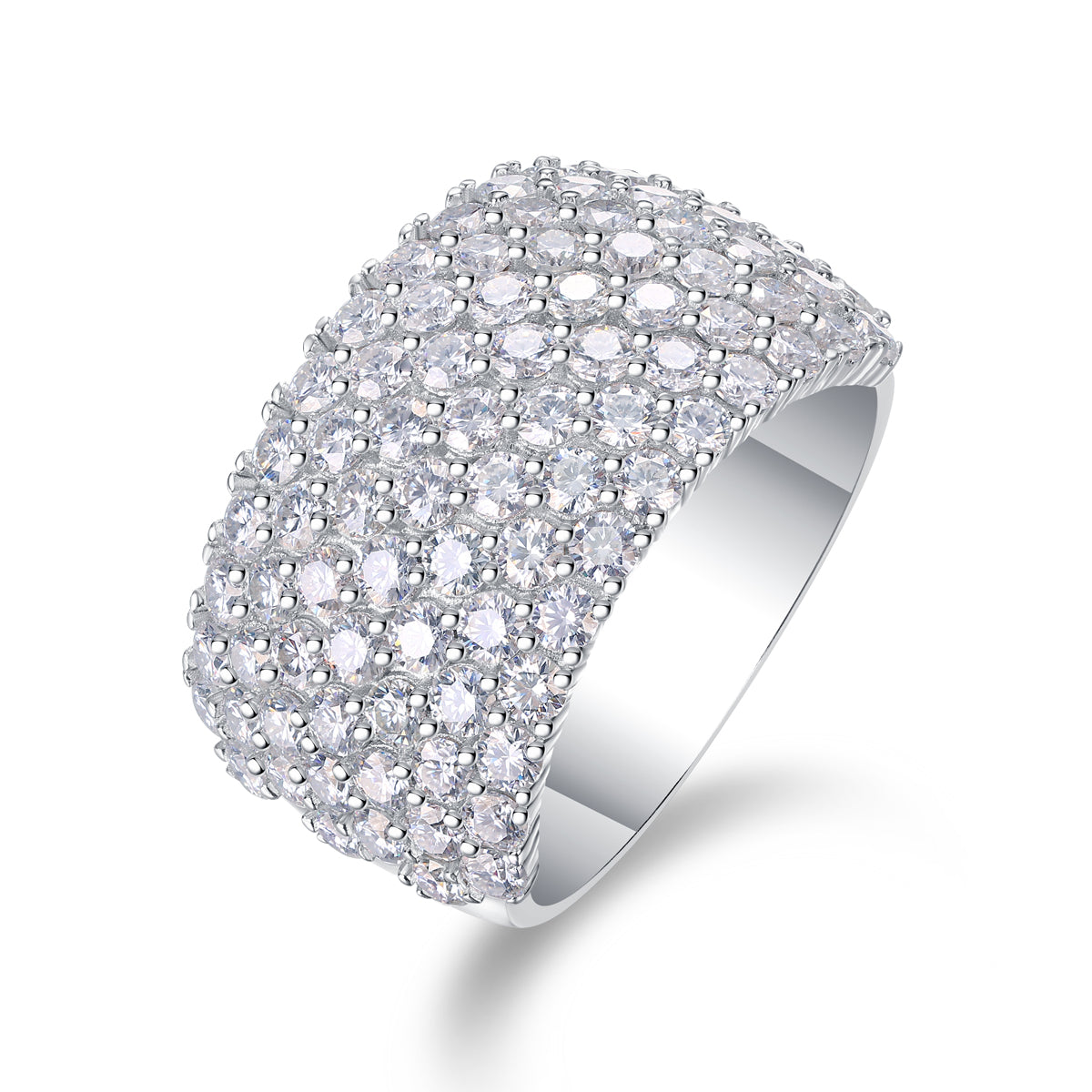 Carissie Classic Multi-Row Cluster Statement Ring