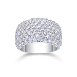 Carissie Classic Multi-Row Cluster Statement Ring