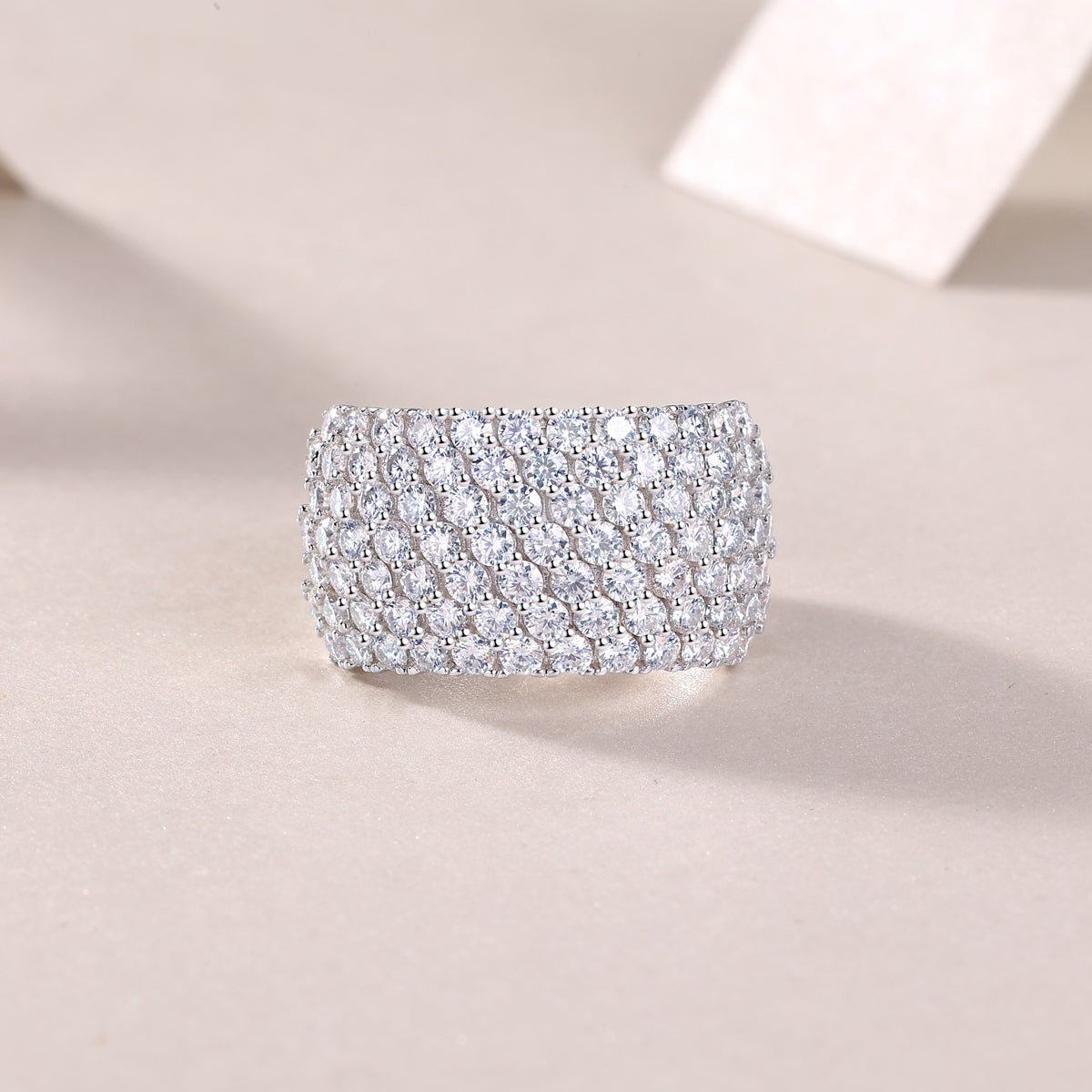 Carissie Classic Multi-Row Cluster Statement Ring