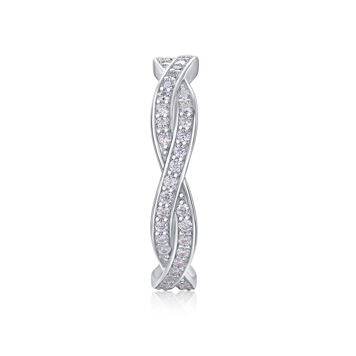 Carissie Vintage Twist Intertwined Double Row Eternity Band