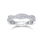 Carissie Vintage Twist Intertwined Double Row Eternity Band