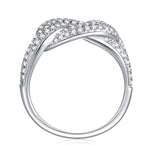 Carissie Intertwined Knot Cluster Cocktail Ring
