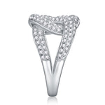 Carissie Intertwined Knot Cluster Cocktail Ring
