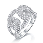 Carissie Intertwined Knot Cluster Cocktail Ring