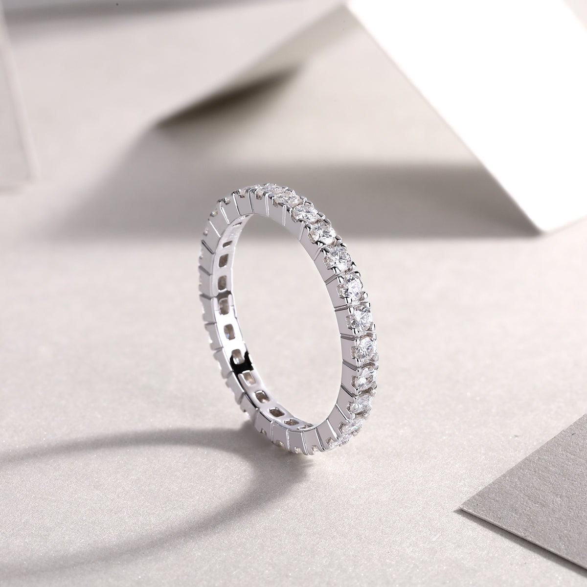 Carissie Vintage Round Channel Full Eternity Ring
