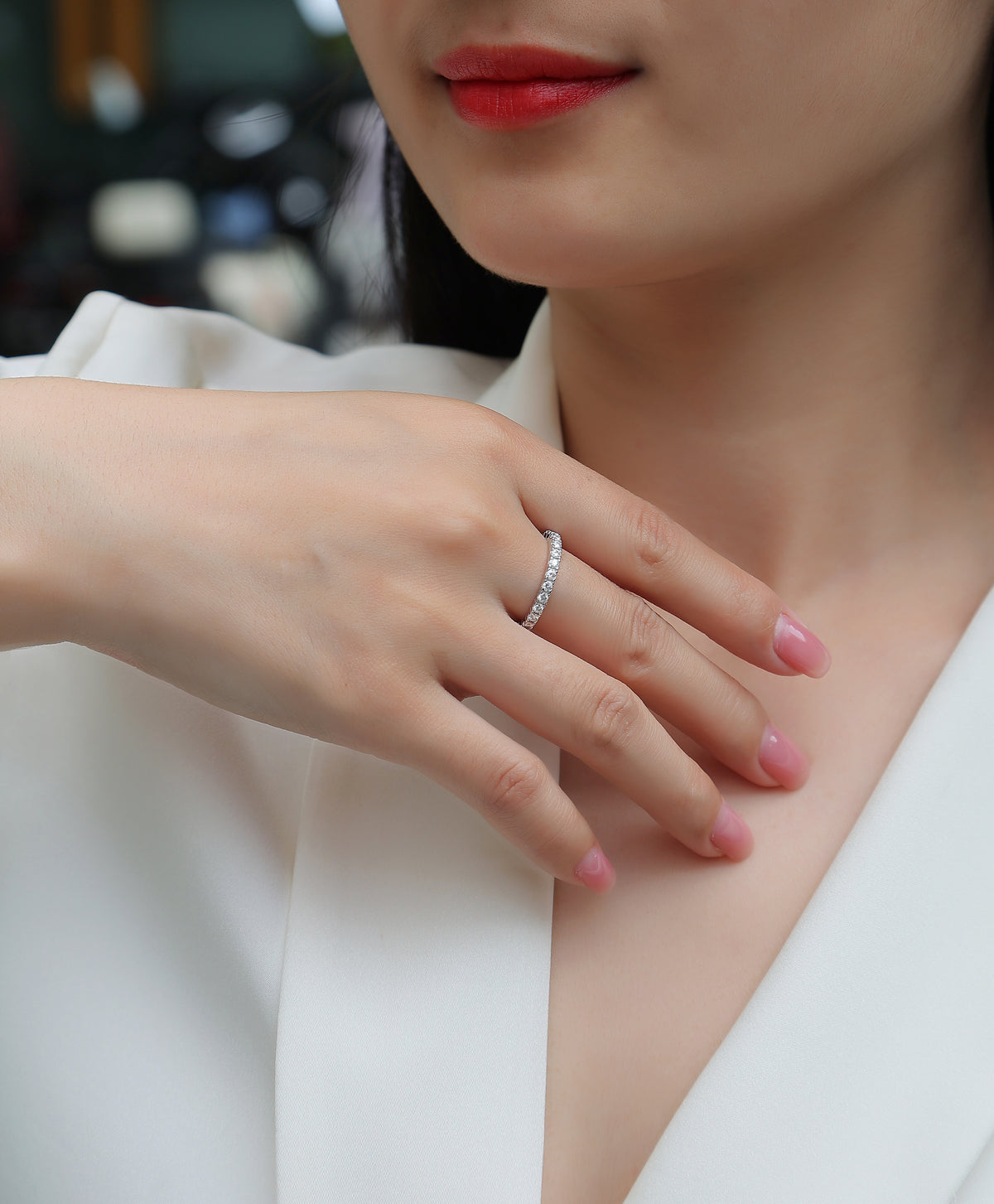 Carissie Vintage Round Channel Full Eternity Ring
