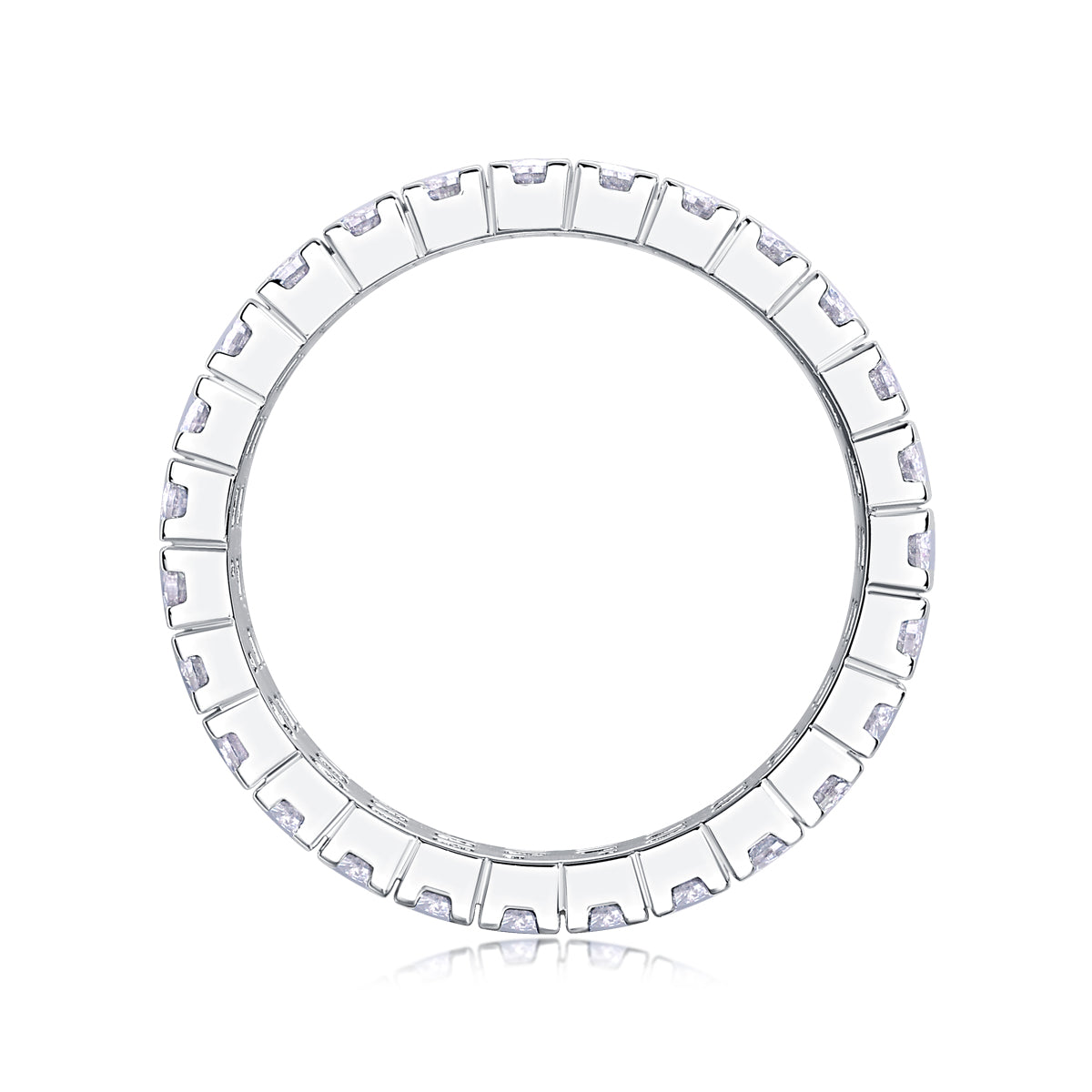 Carissie Classic Multi-Row Full Pave Wedding Band