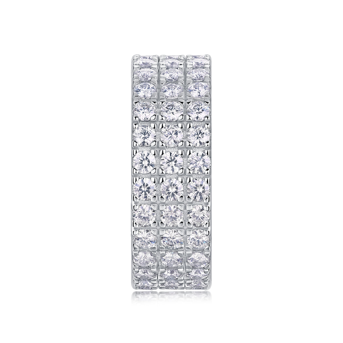 Carissie Classic Multi-Row Full Pave Wedding Band