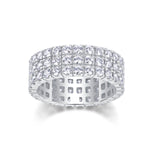 Carissie Classic Multi-Row Full Pave Wedding Band