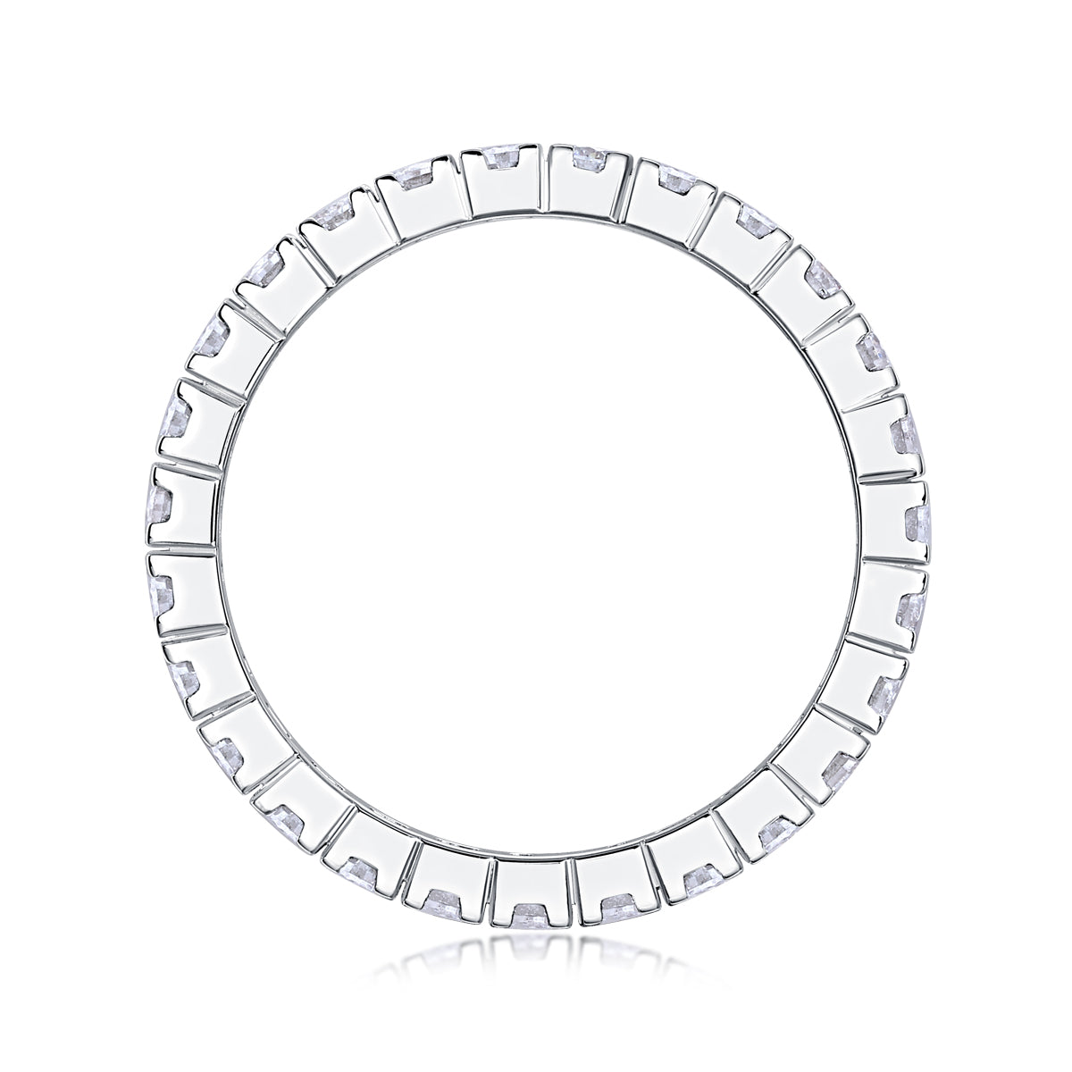 Carissie Classic Double Row Channel Eternity Band