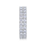 Carissie Classic Double Row Channel Eternity Band