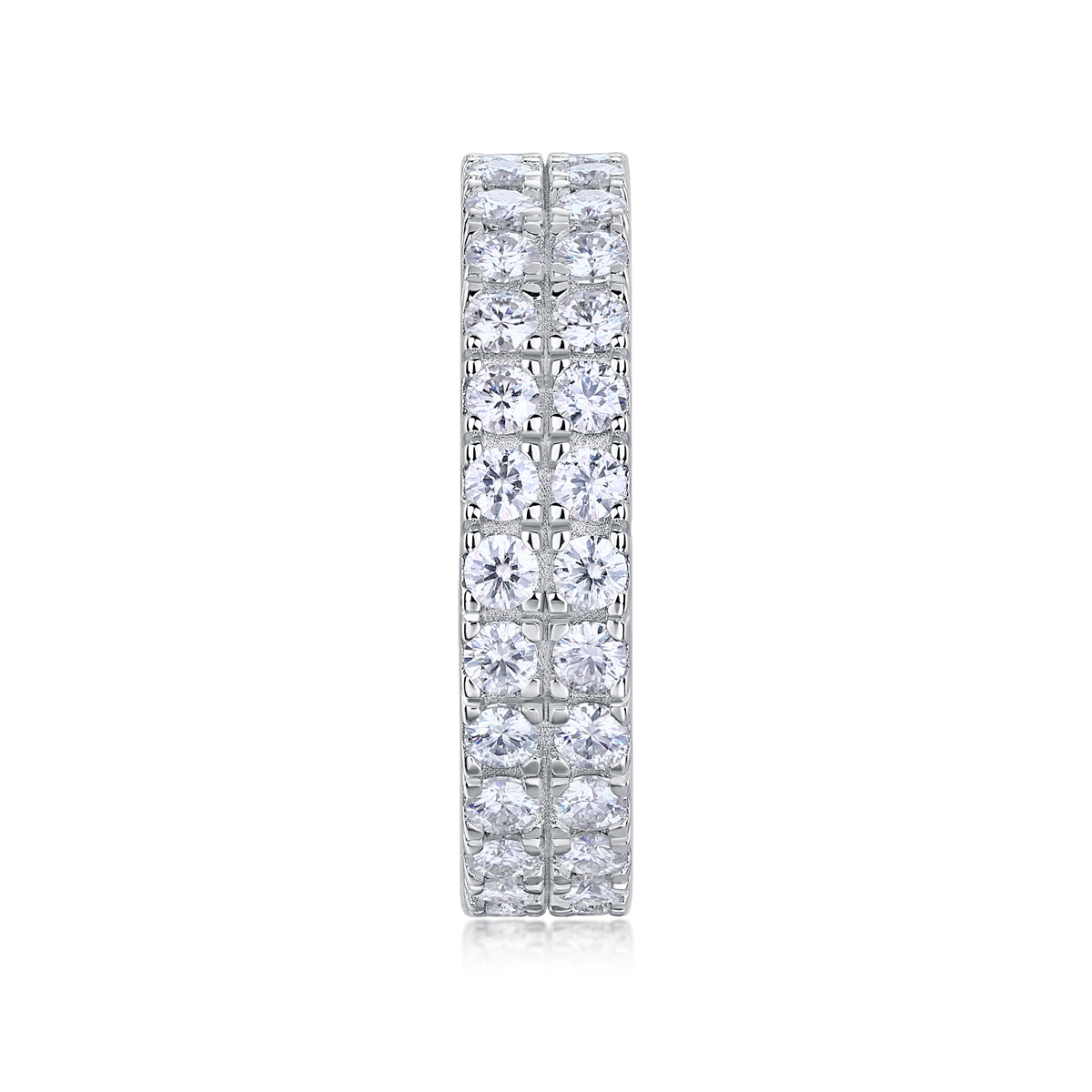 Carissie Classic Double Row Channel Eternity Band