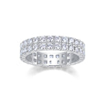 Carissie Classic Double Row Channel Eternity Band