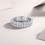 Carissie Classic Double Row Channel Eternity Band