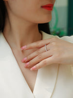 Carissie Elegant Half Eternity Prong Set Wedding Band