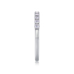 Carissie Elegant Half Eternity Prong Set Wedding Band