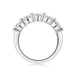 Carissie Classic Round Prong Cluster Wedding Band