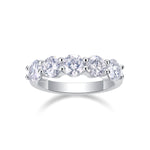 Carissie Classic Round Prong Cluster Wedding Band