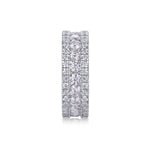 Carissie Vintage Multi-Row Cluster Eternity Wedding Band