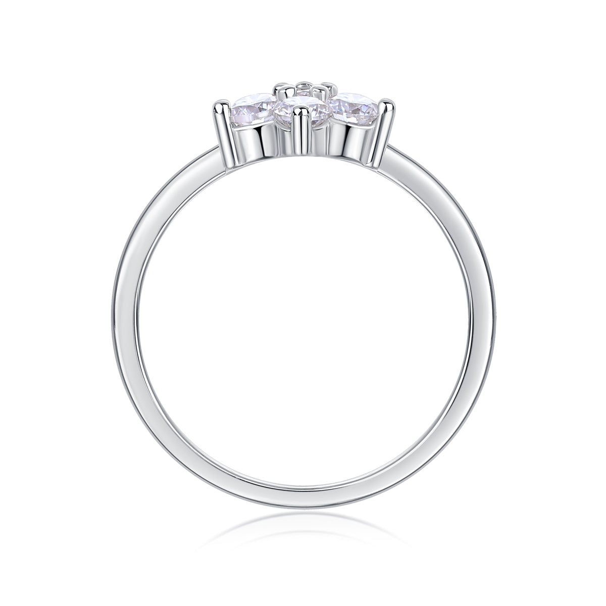 Carissie Vintage Flower Cluster Prong Statement Ring