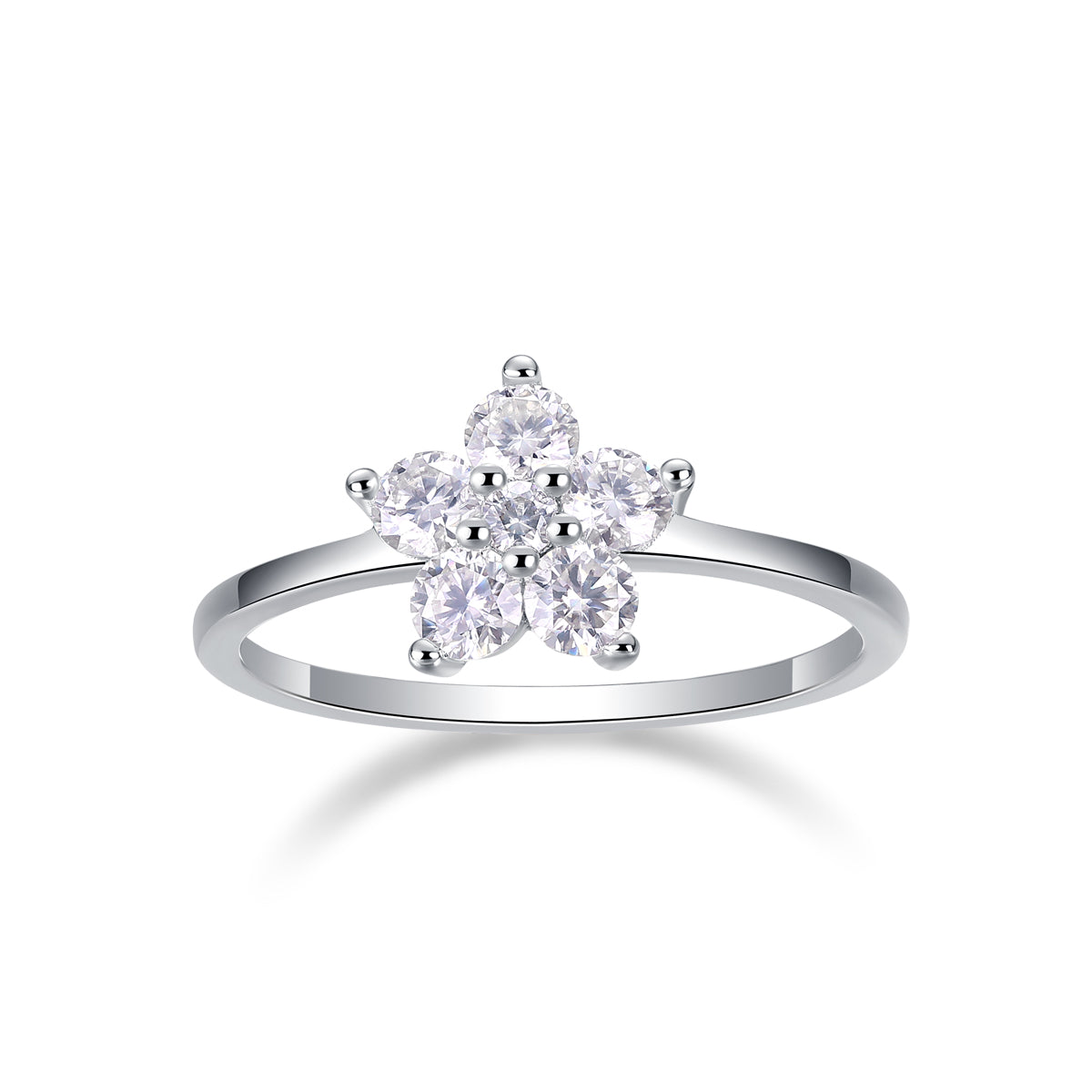 Carissie Vintage Flower Cluster Prong Statement Ring