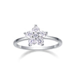 Carissie Vintage Flower Cluster Prong Statement Ring