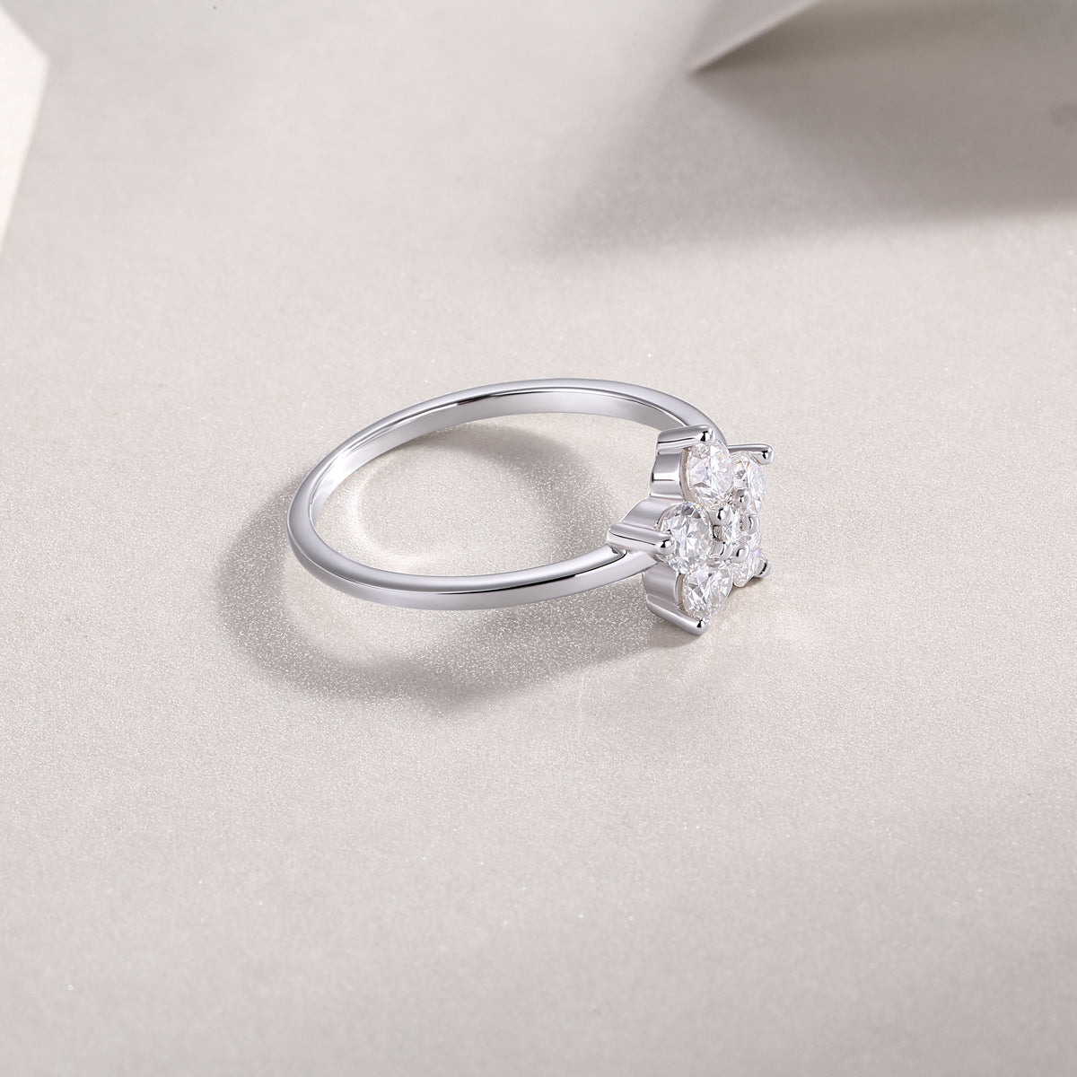 Carissie Vintage Flower Cluster Prong Statement Ring