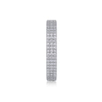 Carissie Elegant Multi-Row Pave All-Around Eternity Band