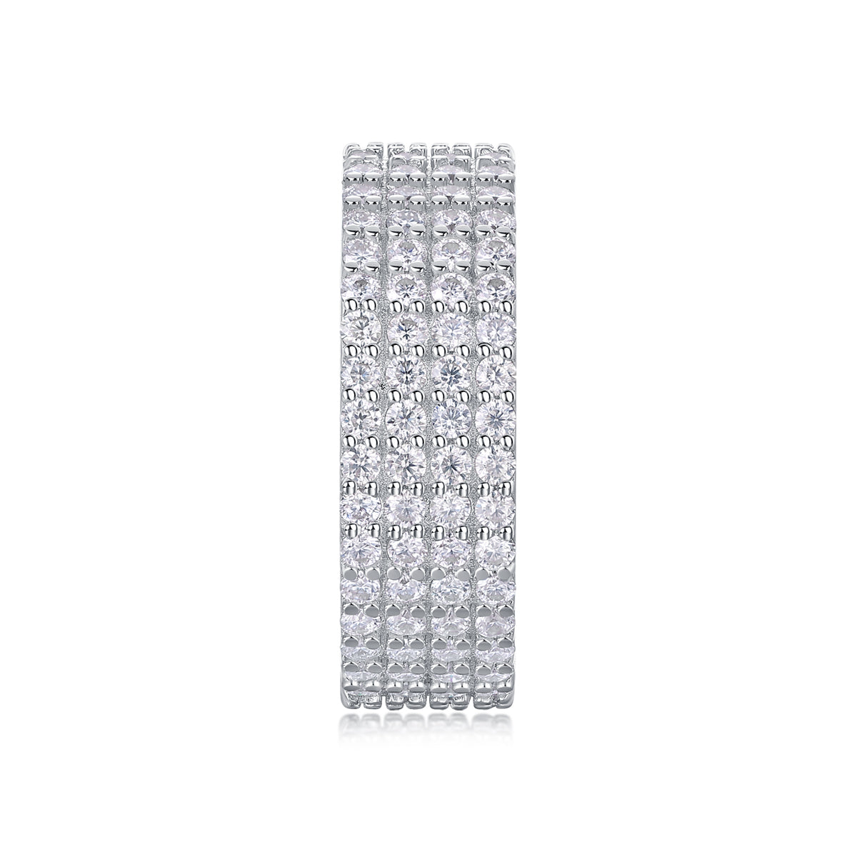Carissie Multi-Row Starry Night Blooms Wedding Band