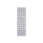 Carissie Multi-Row Starry Night Blooms Wedding Band