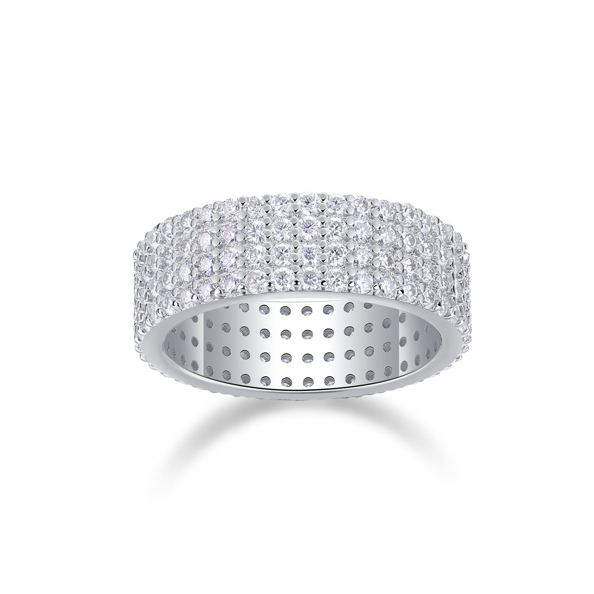 Carissie Multi-Row Starry Night Blooms Wedding Band