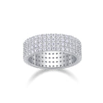 Carissie Multi-Row Starry Night Blooms Wedding Band