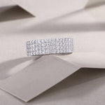 Carissie Multi-Row Starry Night Blooms Wedding Band