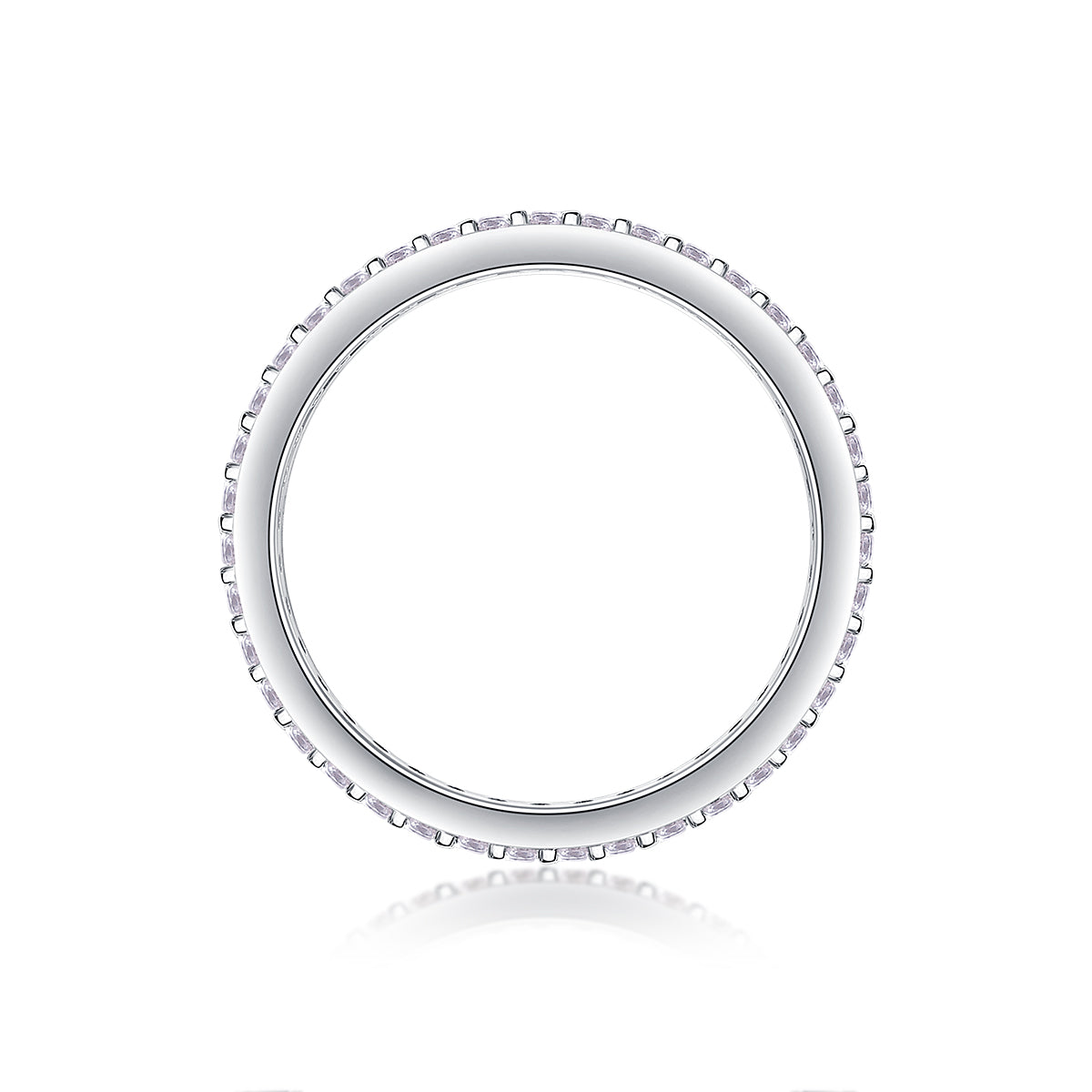 Carissie Classic Multi-Row Pave Full Eternity Band