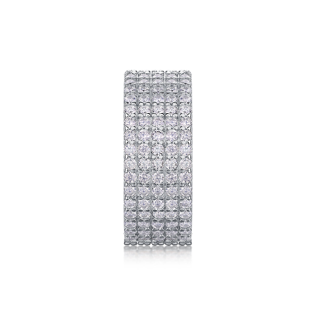 Carissie Classic Multi-Row Pave Full Eternity Band