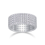 Carissie Classic Multi-Row Pave Full Eternity Band