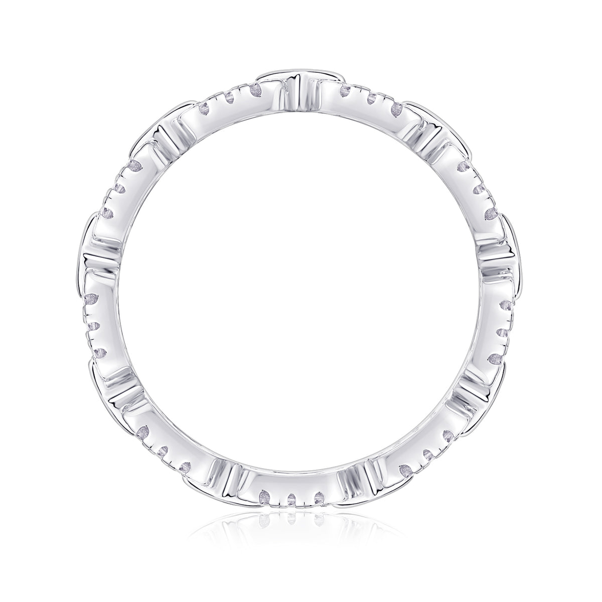 Carissie Elegant Interlocking Link Cluster Statement Band