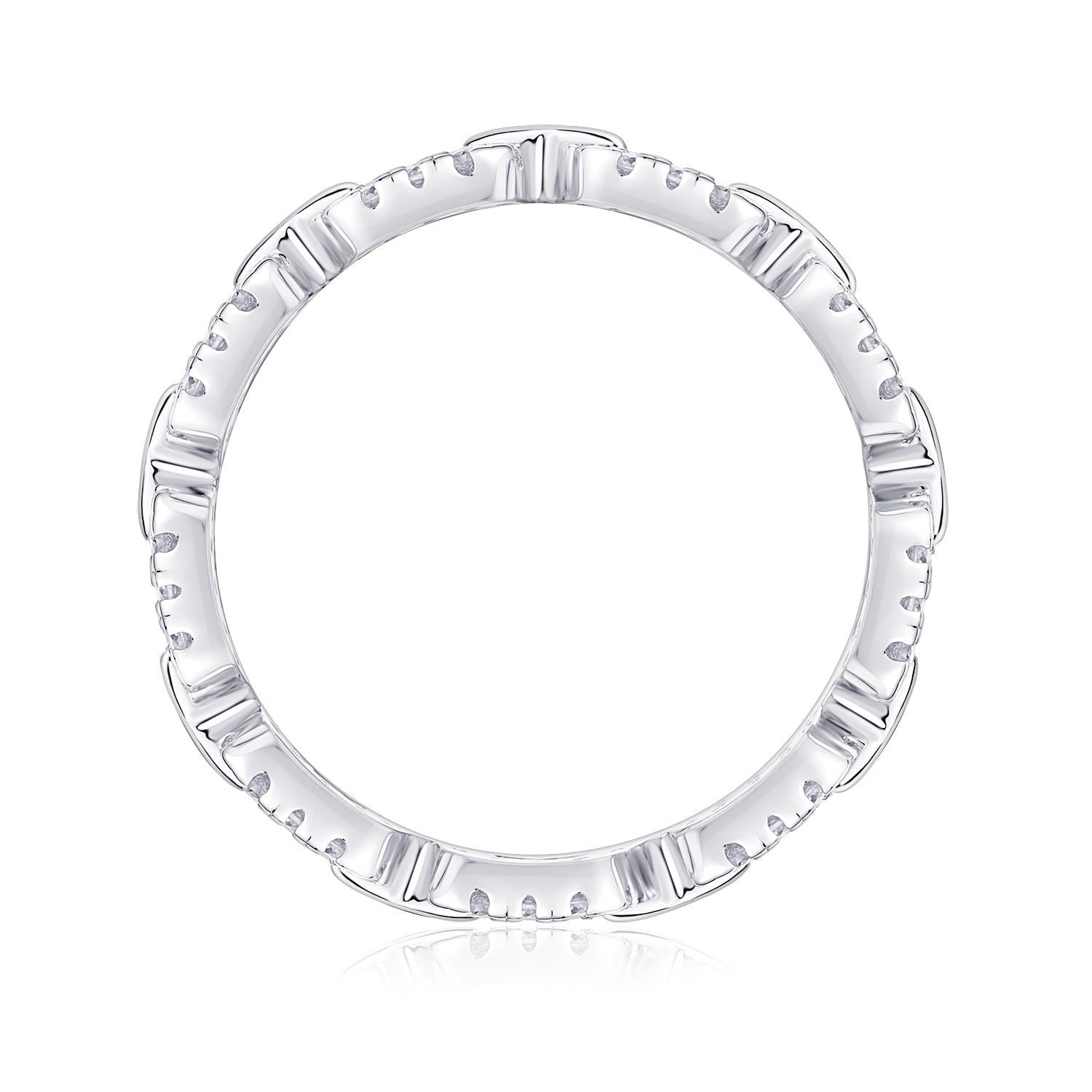 Carissie Elegant Interlocking Link Cluster Statement Band