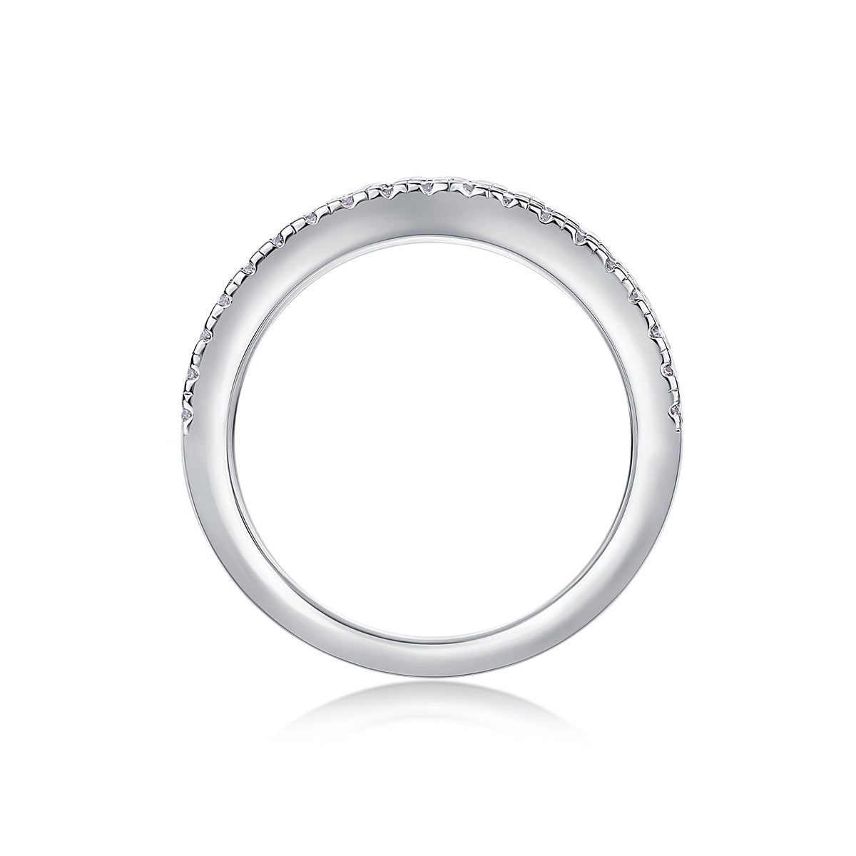 Carissie Elegant Multi-Row Nightfall Florals Wedding Band
