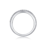 Carissie Elegant Multi-Row Nightfall Florals Wedding Band