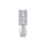 Carissie Elegant Multi-Row Nightfall Florals Wedding Band
