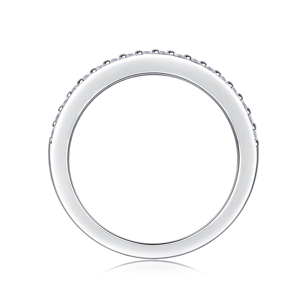 Carissie Elegant Multi-Row Midnight Bouquet Wedding Band