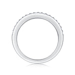 Carissie Elegant Multi-Row Midnight Bouquet Wedding Band