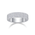 Carissie Elegant Multi-Row Midnight Bouquet Wedding Band