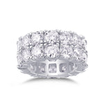 Carissie Elegant Wide Multi-Row Cluster Full Eternity Band