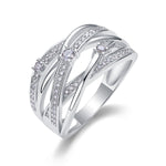 Carissie Classic Twist Multi-Band Cluster Cocktail Ring